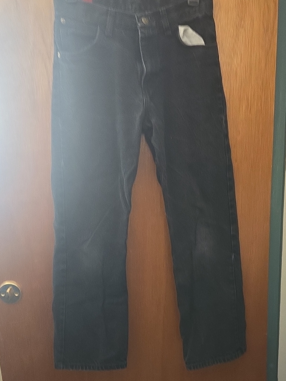 Wrangler Black Denim Jeans with Subtle Stitching